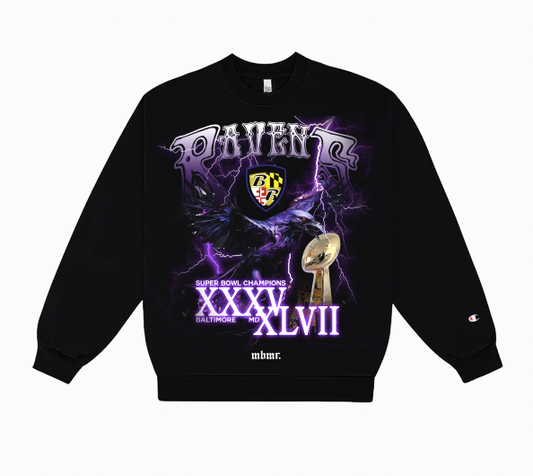 Baltimore "RAVENS" Champion Crewneck